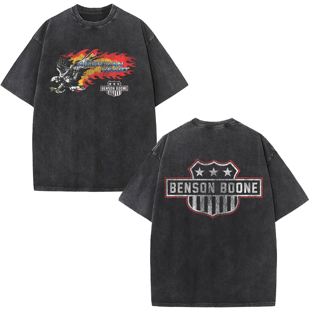 Benson Boone American Heart Tour 2025 Vintage Washed T
