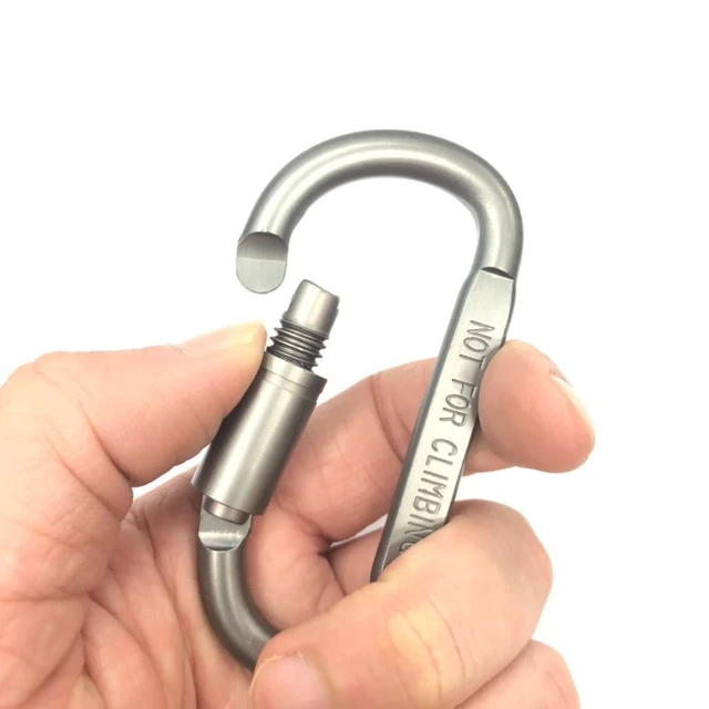 Multifunctional 304 Stainless Steel Spring Snap Carabiner Quick