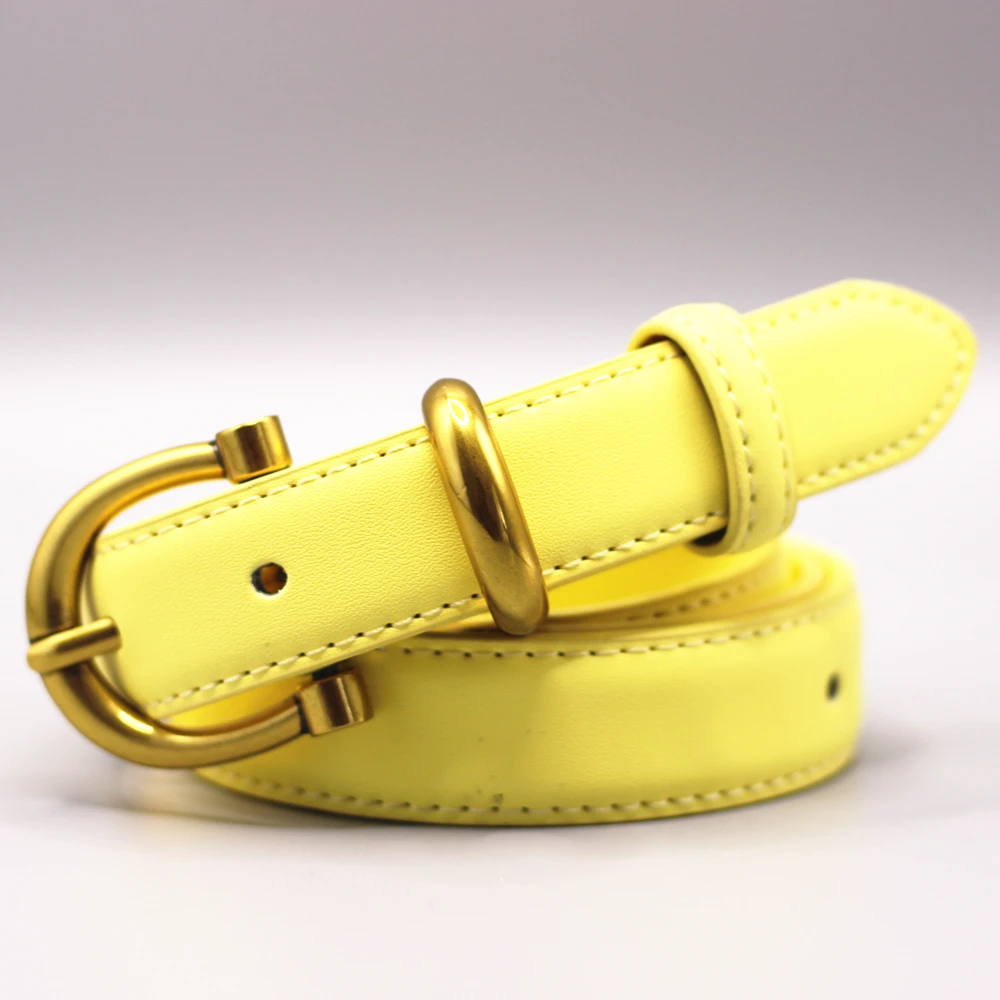 

Luxury Designer Women Belt Genuine Leather Female Fashion Metal Belt Buckle Waistband 3 Colors High Quality Trend Belt Lady New