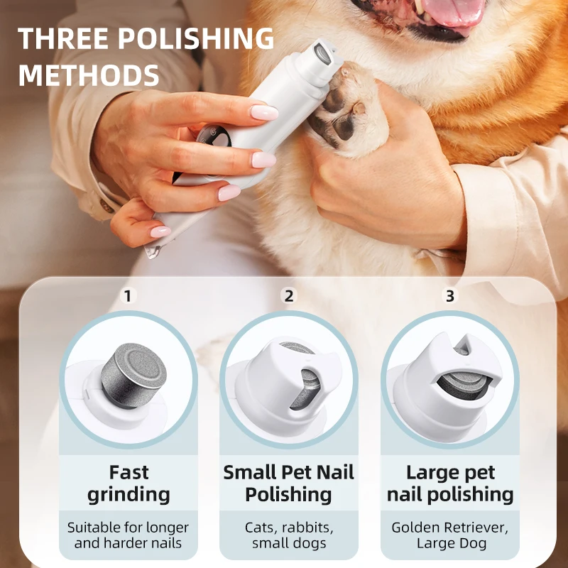 Pet nail clipper pet electric clipper with LED lights foot hair trimmer professional dog and cat care products USB rechargeable nail clippers