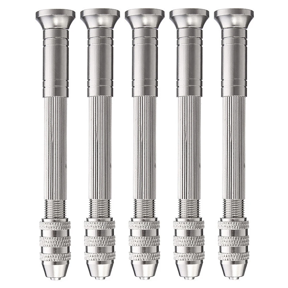

5pcs 0.3-3.2mm Small Hand Drill Woodworking Drilling Tools For Models Hobby DIY Rotary Jewelers Burs Drilling Chuck Clamp