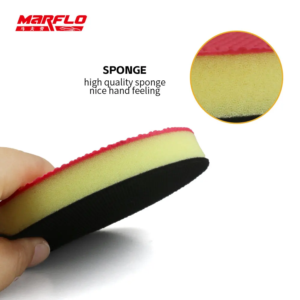 Marflo King Grade Magic Clay Bar Pad Car Wash Sponge Brushes Car Cleaning Pad Paint Polish Auto Care Detailing 6 5 4 3 Inch car cleaning clay bar