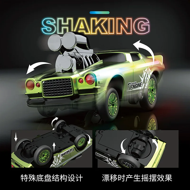 Rc Racing Remote Control Car Light Drift Tail Flick Stunt Car 1:16 Model Car Children'S Electric Toys 2