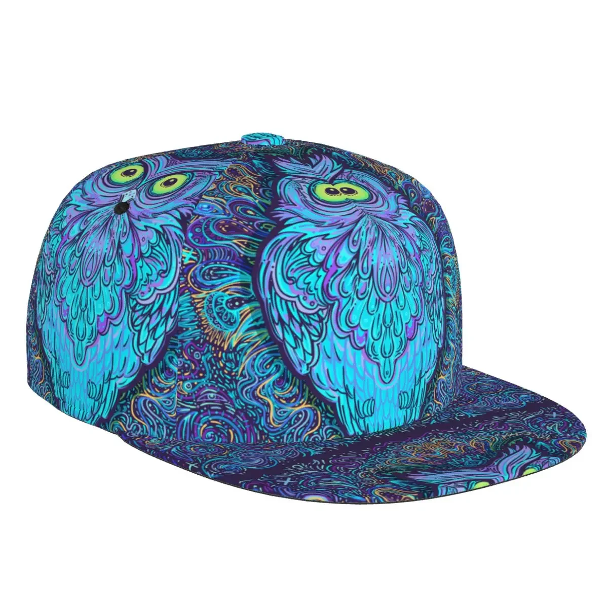 Bstract Owl 3D Print Berretto Da Baseball Casual Cappello Da Sole Elegante Stile Etnico Fashion Stage Hip Hop Donna Uomo