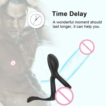 Selfish vibration ring dream house lock fine ring male couple flirting equipment sex wireless remote control sex toys 5