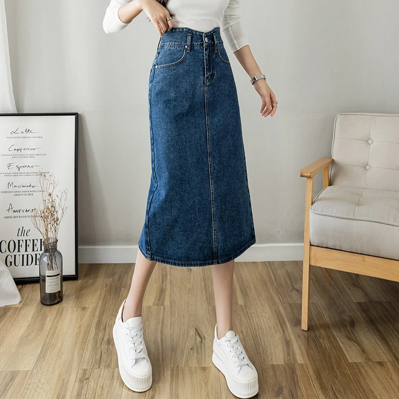 

2023 spring summer autumn new fashion casual sexy women Skirt woman female OL long skirt denim skirt Py3090A