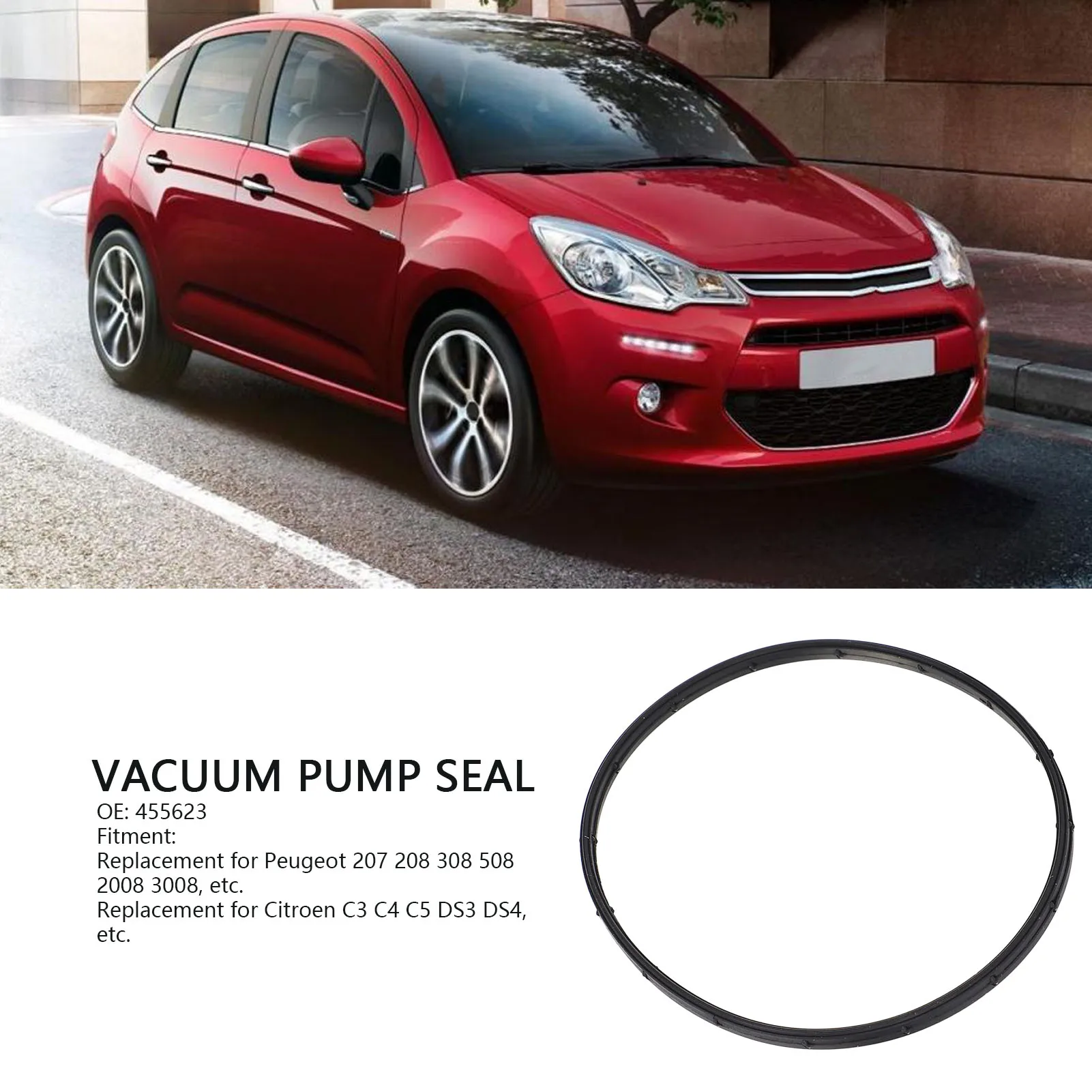Vacuum Pump Seal Rubber 455623 Replacement for Peugeot 207 208 308 508 2008 3008