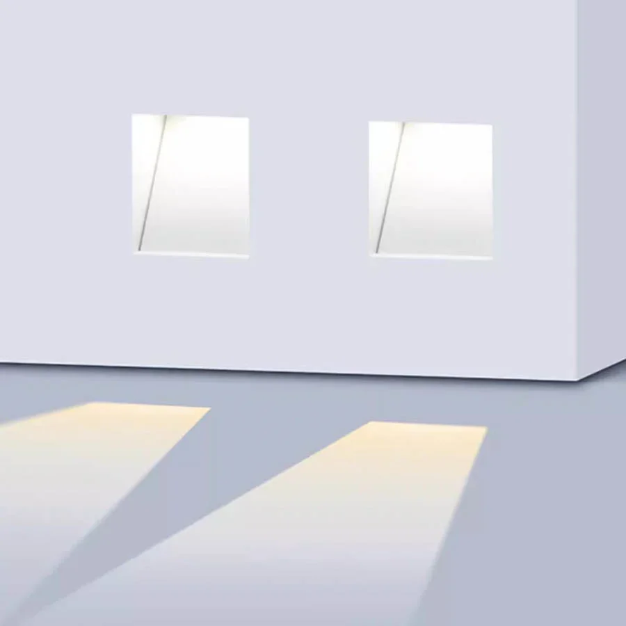 

Indoor PIR Motion Sensor Frameless LED Step Light Human Body Induction LED Wall Lamp Recessed Ladder Kitchen Night Light