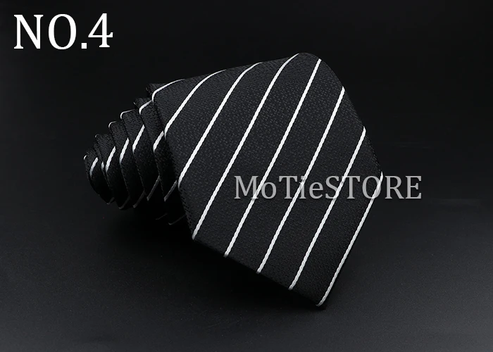 Männer Jacquard Klassische Gestreifte Krawatte 8cm Polyester Männlichen Krawatte Für Business Hochzeit Party Anzug Hemd Täglichen Tragen Zubehör geschenk – Detail 5
