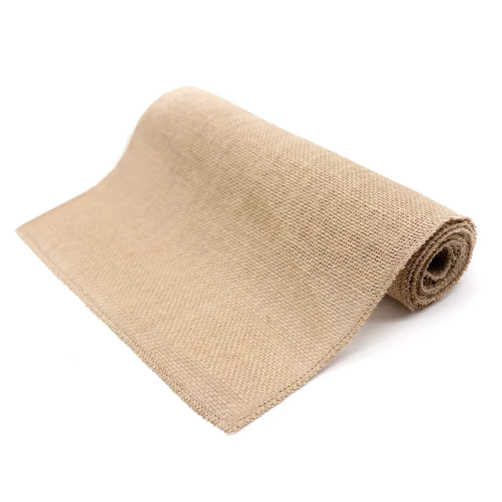 30cm Width Jute Linen Vintage Natural Table Runner Burlap Rustic Khaki Party Country Wedding Christmas Decoration Chair Decor