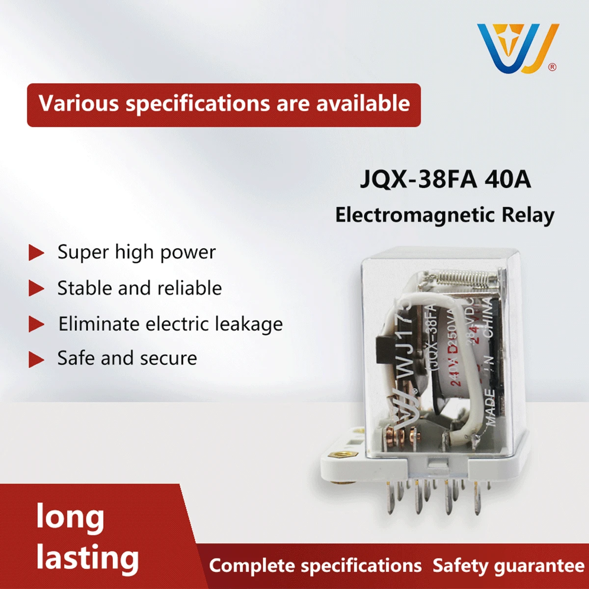WJ175 Intermediate relay JQX 38F 3Z 40A power relay