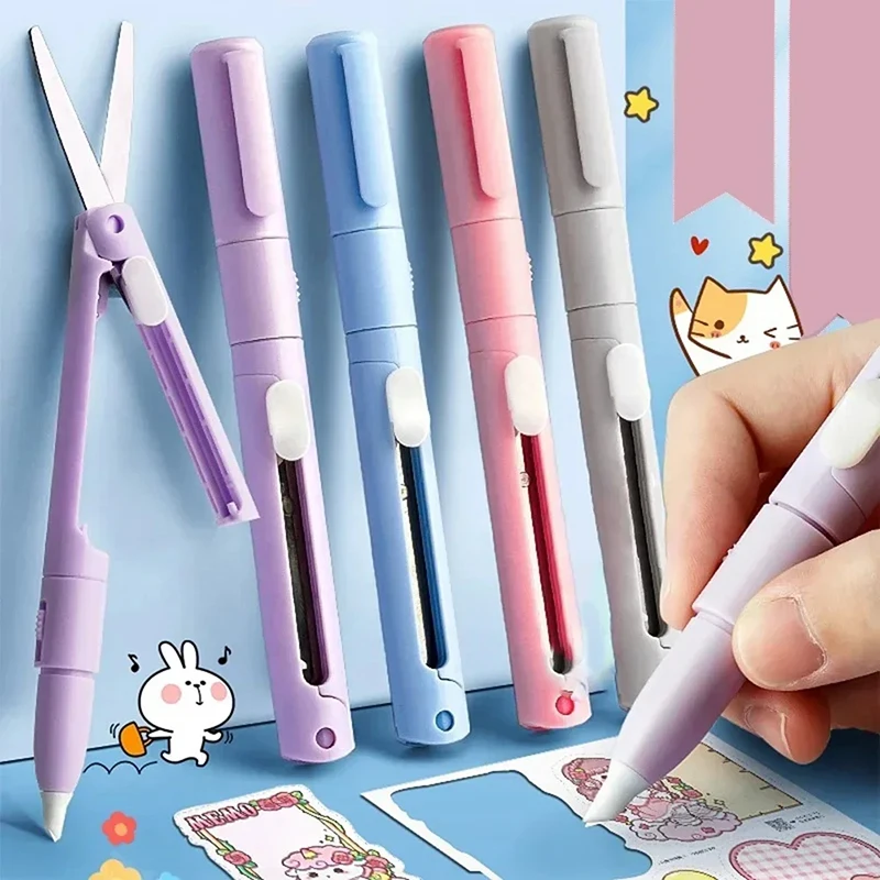 Plastic Mini Scissors for Office School Art Craft