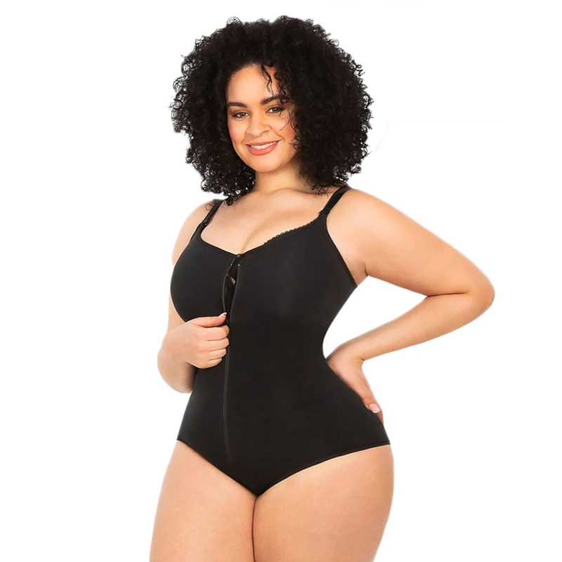 Body Shaper with Bra Fajas Colombianas Butt Lifter Tummy Control Bodysuit  Fit Everyday Front Zip Sculpting Shapewear Panty