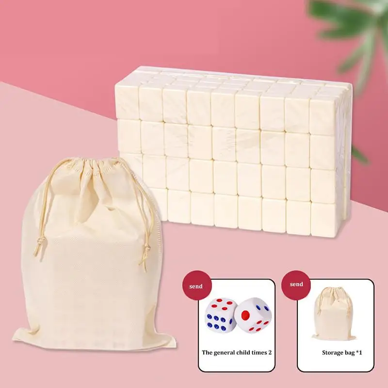 Mini Mahjong 144pcs/set Chinese Traditional Mahjong Board Game Family Toys Exquisitely Carved Numbers And Chinese Characters 6