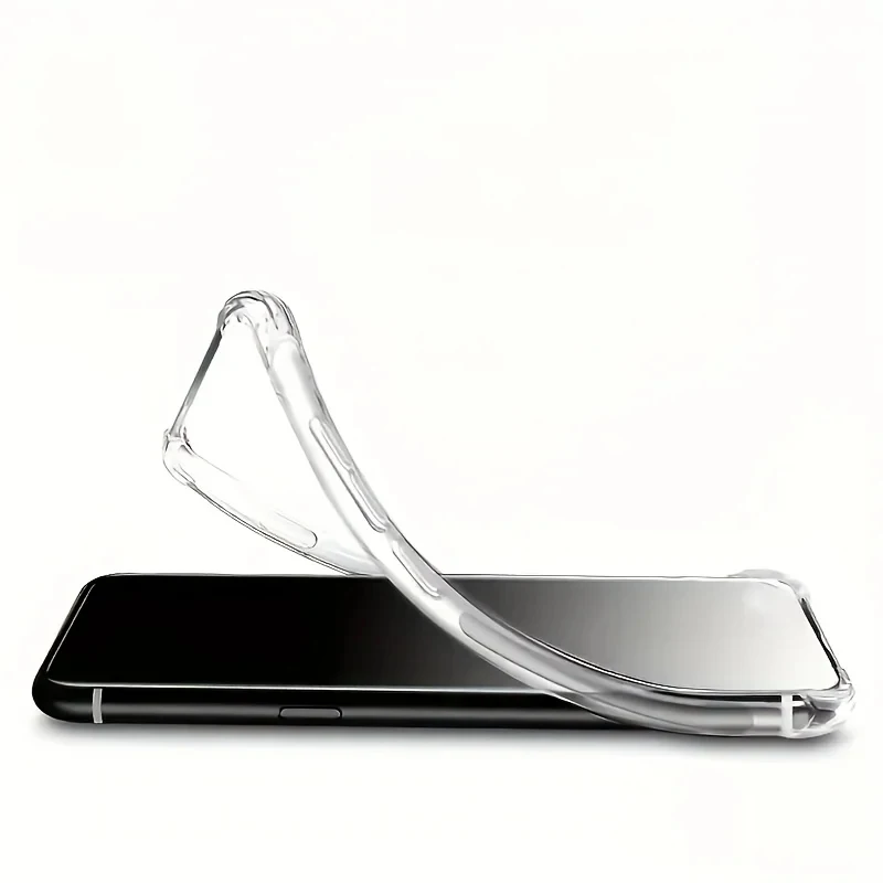 Transparent Soft Silicone Back Cover - Clear Phone Case Coque Capa