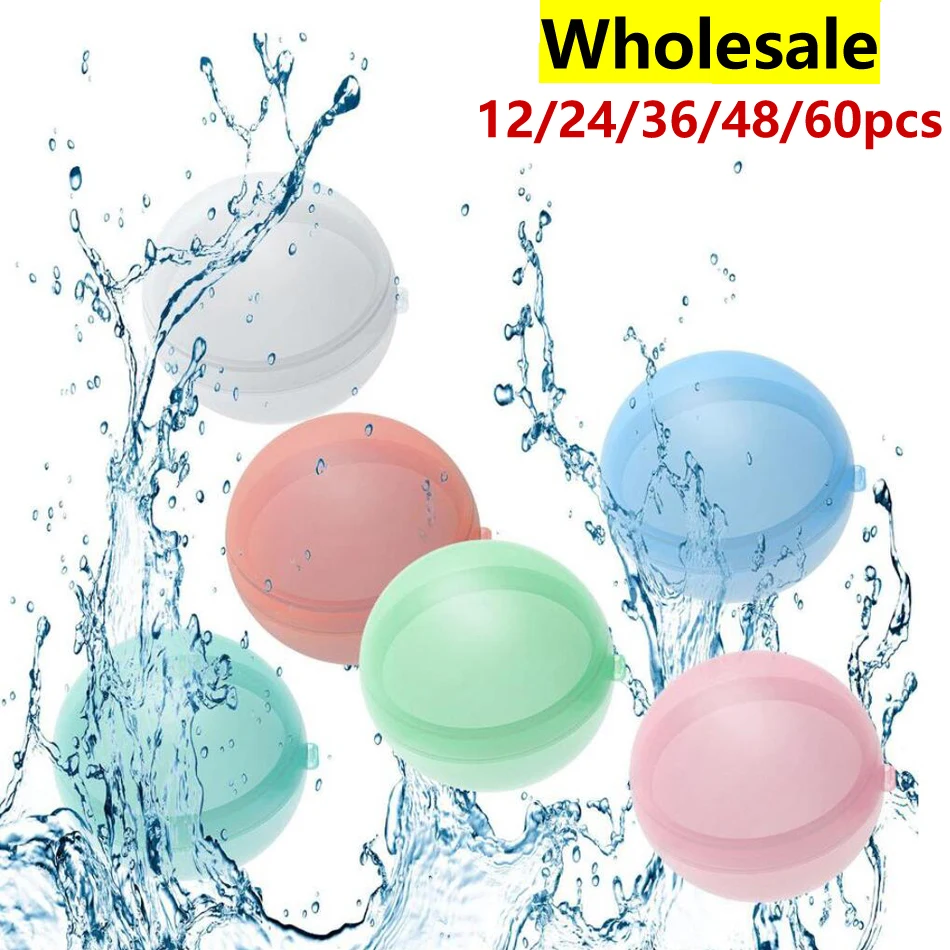Reusable Water Balloons Toys Quick Fill Self Sealing Water Bomb for Summer Games Children's Adults Outdoor Activities Toy Gifts