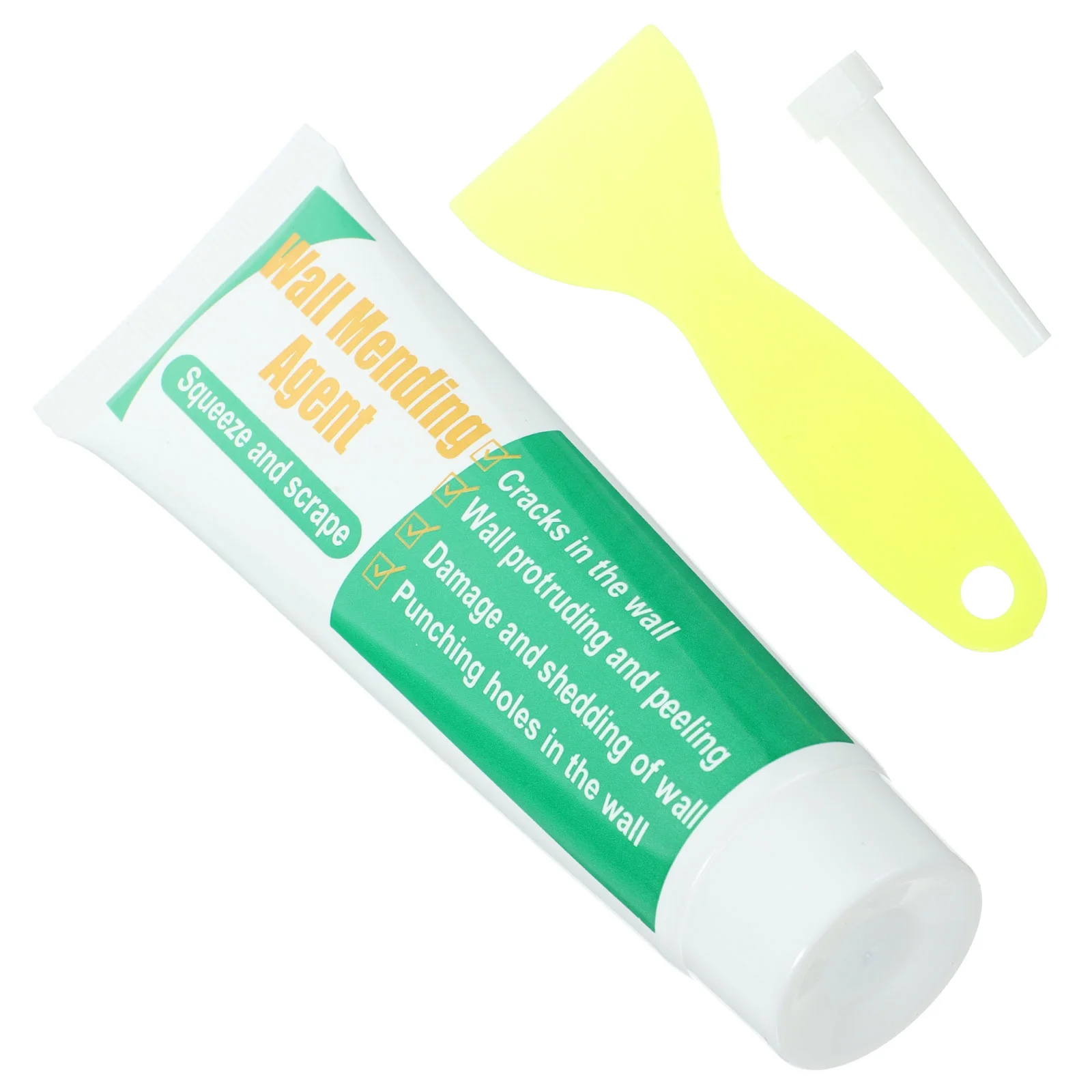 

Wall Repair Cream Drywall Mending Agent Wall Repair Kit with Scraper Nozzle