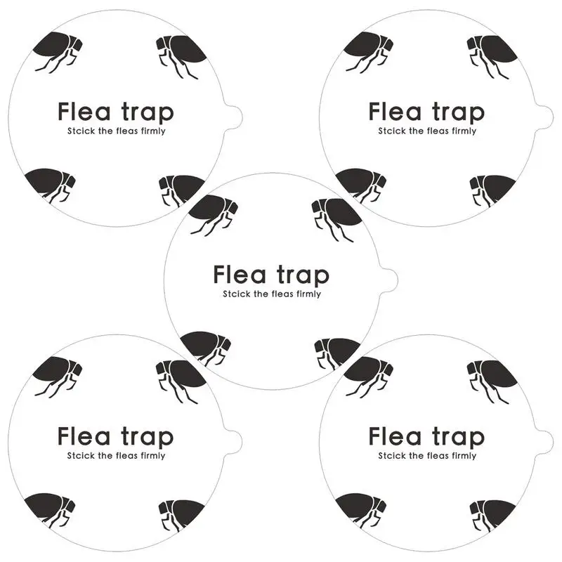 Fly Trap Refill Sticky Pad 5 Pcs Indoor Flea Trap Sticky Board Flea Trap Refill Discs Sostituzione Colla Board Per Pulci Cimici