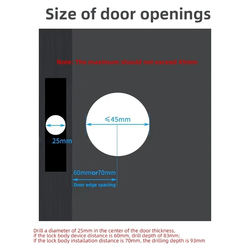 Invisible Door Lock enhances Security Easy Installation Concealed Door Lock Safe Home Or Office Use