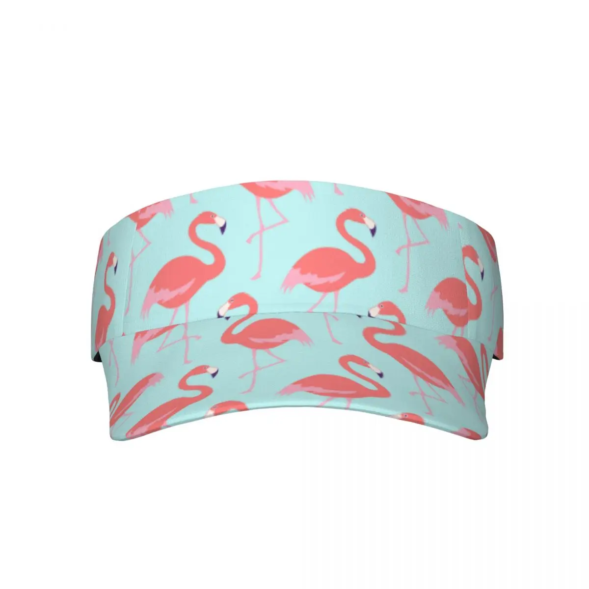 

Flamingos Sports Sun Visor Hats Touch Fasteners Outdoor Sports Adjustable Sun Caps for Men Women