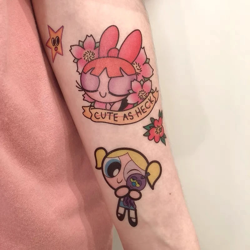 50 Colorful The Powerpuff Girls Tattoos  Tattoo Ideas Artists and Models