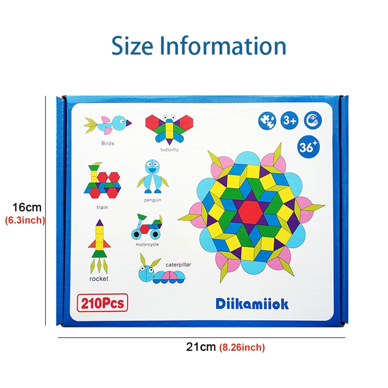 Deluxe Wooden 3D Puzzle Set - Educational Montessori Toy with Geometric Shapes and Cards