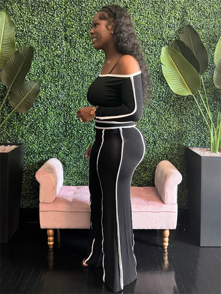 Wmstar 2 Piece Sets Women Clothing with Clear Lines High-end Feel Slim Fit Sexy and Spicy Girl Set Wholesale Dropshipping 2024