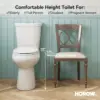 19 Inch Tall Toilets, Extra High Toilets with Comfort Chair Height Seat, 1.1/1.6 GPF Dual Flush Two-Piece Toilet, 12" Rough In 3