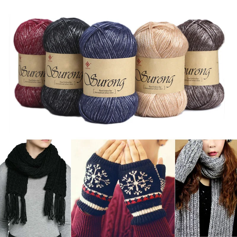 

100g/Roll Cotton Knitting Yarn Crochet Needlework Thick Wool Thread Yarn For Handmade Knitting Scarf Sweater Gloves Eco-friendly