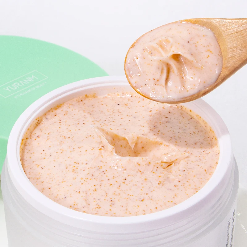 1pcs 180ml Shea Butter Body Scrub Hydrating Exfoliating Scrub Lotion Deep Cleansing Cutin Refine Pores Remove Dead Skin