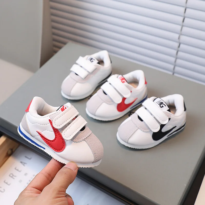 Fashion Girls' Shoes Spring New Children Sports Shoe Soft Soled Boys' Shoes Anti Slip Baby Simple Girls Casual Shoe