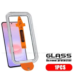 Premium Tempered Glass Screen Protector with Full Cover Glue for Samsung Galaxy A37 - Dust - Free Protection (1 Front Glass)