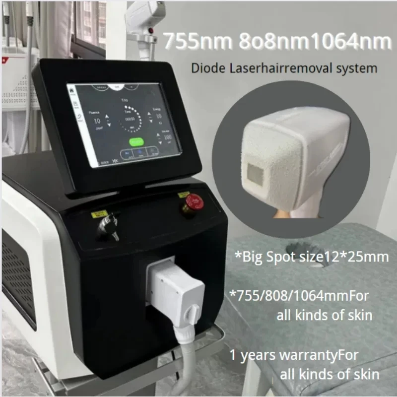 808 Touch Screen Handle Diode Laser Hair Removal Machine 2000W Depilation  Ice Titanium Device Professional High-grade Machine re certificated pt r 4000 4000ii 4100 4300 4300s screen ptr laser diode 1w can u1150073 10
