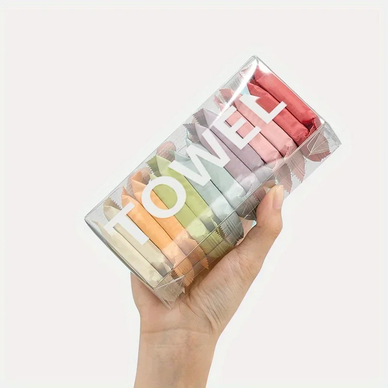 14PCS Thickened Disposable Facial Cleansing Towels Compressed Washcloths for Travel And Skincare Use per Box