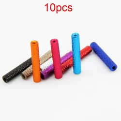 10 - Piece Set of Colorful Aluminum Knurled Spacer Standoffs - Assorted Sizes (M3x20 Blue)