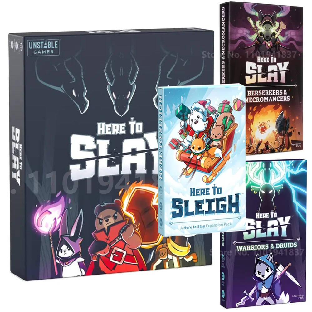 Qui Per Slay Base Game Unicorni Qui Per Slay Warriors & Druids Expansion Pack Berserker & Necromancer Expansion Pack Card