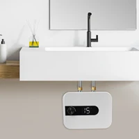 Chauffe-eau électrique 6L 1500W avec prise supérieure, sous évier instantané pour salle de bain, douche d'eau chaude, chauffage de cuisine domestique 3