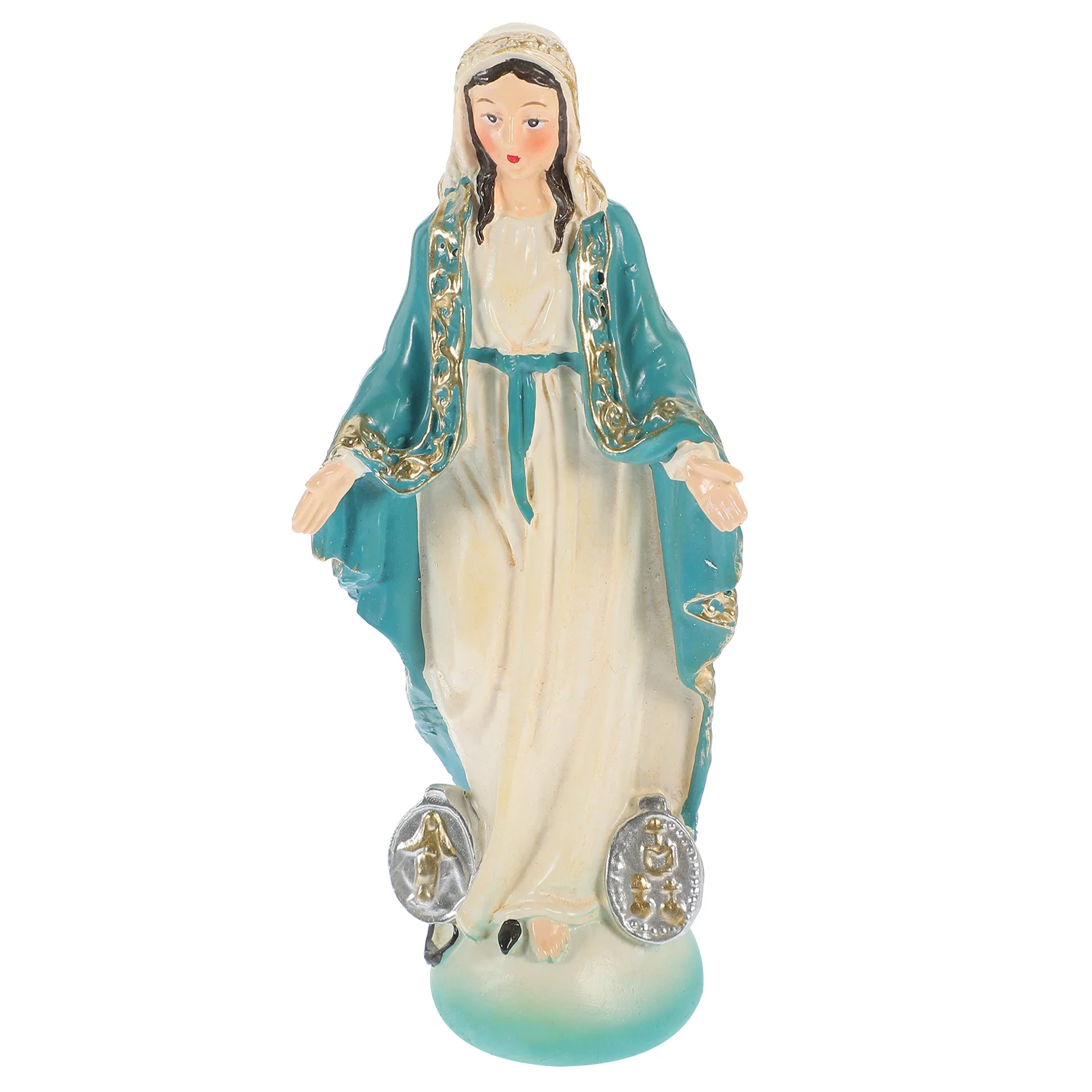 

Madonna Statue Ornaments Resin Craft Virgin Mary Figurine Desktop Adornment Decor Sculpture Mother
