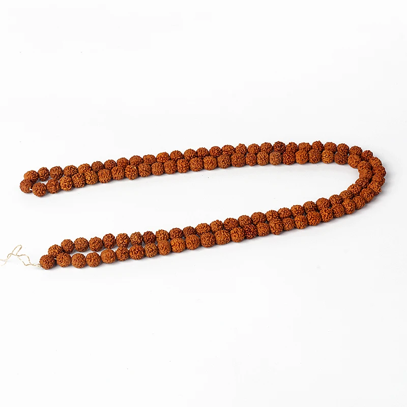 Vajra Bodhi Rudraksha-Cuentas de meditación para hacer joyas, abalorios de Budismo Tibetano para collar y pulsera, 7/9mm, 108