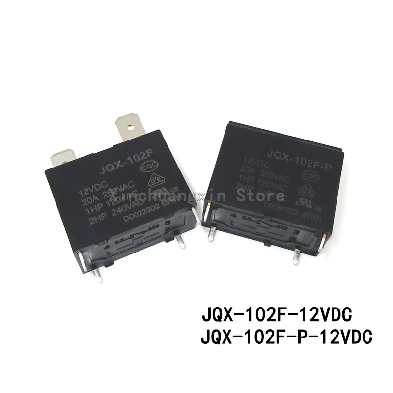 2PC Elay JT102F-TG-12VDC A Set Of Nomally Open 25A 4-pin