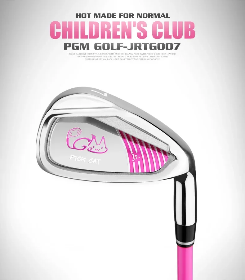 PGM 3-12 Years Old Kids Golf Club Set Children's Boy Girl Beginner's Golf Training Wood Iron Swing Putter Bag Gift JRTG007