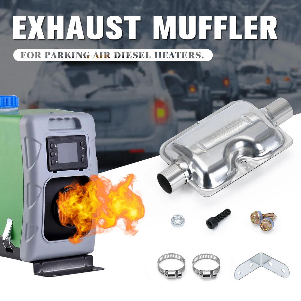 24mm muffler silencer upgraded clamp bracket car air diesel parking heater exhaust pipe stainless iron for diesel heater