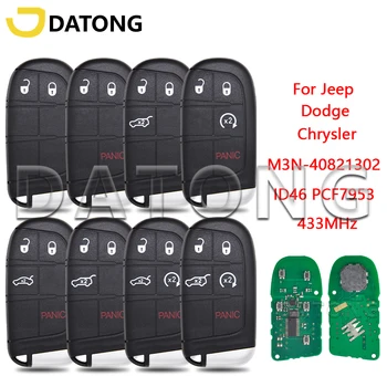 Chiave telecomando per auto Datong World per Jeep Grand Cherokee Dodge Charger Journey Chrysler 300 M3N- 40821302 ID46 PCF7953 433 MHz