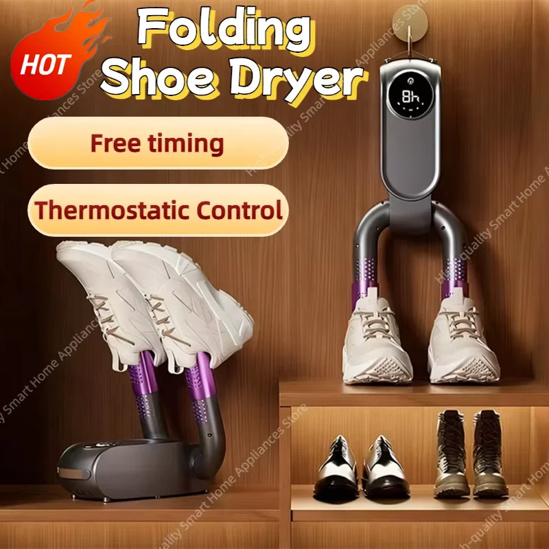 Foldable Constant Warm Air Boot Dryer Heater Electric UV Shoe Dryer Household  Sterilization Deodorization Footwear Dryer 2026 1