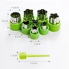 6/8/10Pcs Set Stainless Steel Fruit Cutting Embossing Mold Small Wonton Biscuit Mold Heart/Flower Shape Vegetables Cutter 5