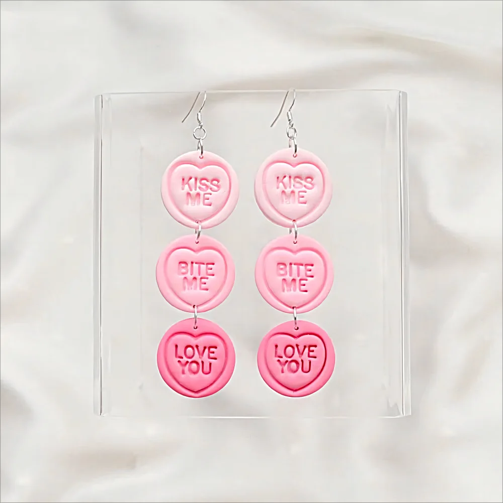 New Earrings Polymer Clay Moulding Flower/Love/Love Soft Pottery Clay Knife DIY Earrings Jewelry Pendant Making Tool silicone mold flower silicone mould clay tools