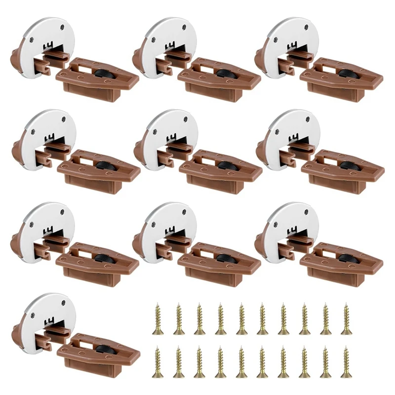 

10 Sets Drawer Replacement Parts Drawer Slides Rail Replacement Kit Improved Commercial Style Drawer Stopper