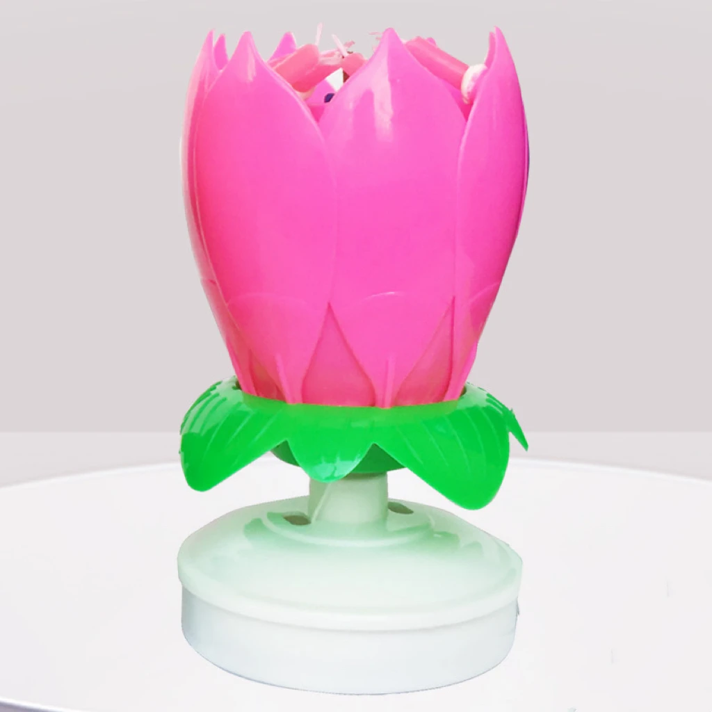 

Music Birthday Candles Swirl Lotus Cake Decoration for Free Shipping