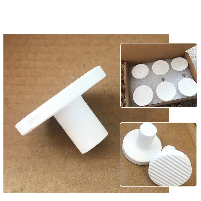 10pcs Ceramic Coralline Coral Frag Plugs Base T-shaped Tray SPS Seawater Coral Frag Plate Base Aquarium Plant Decorations