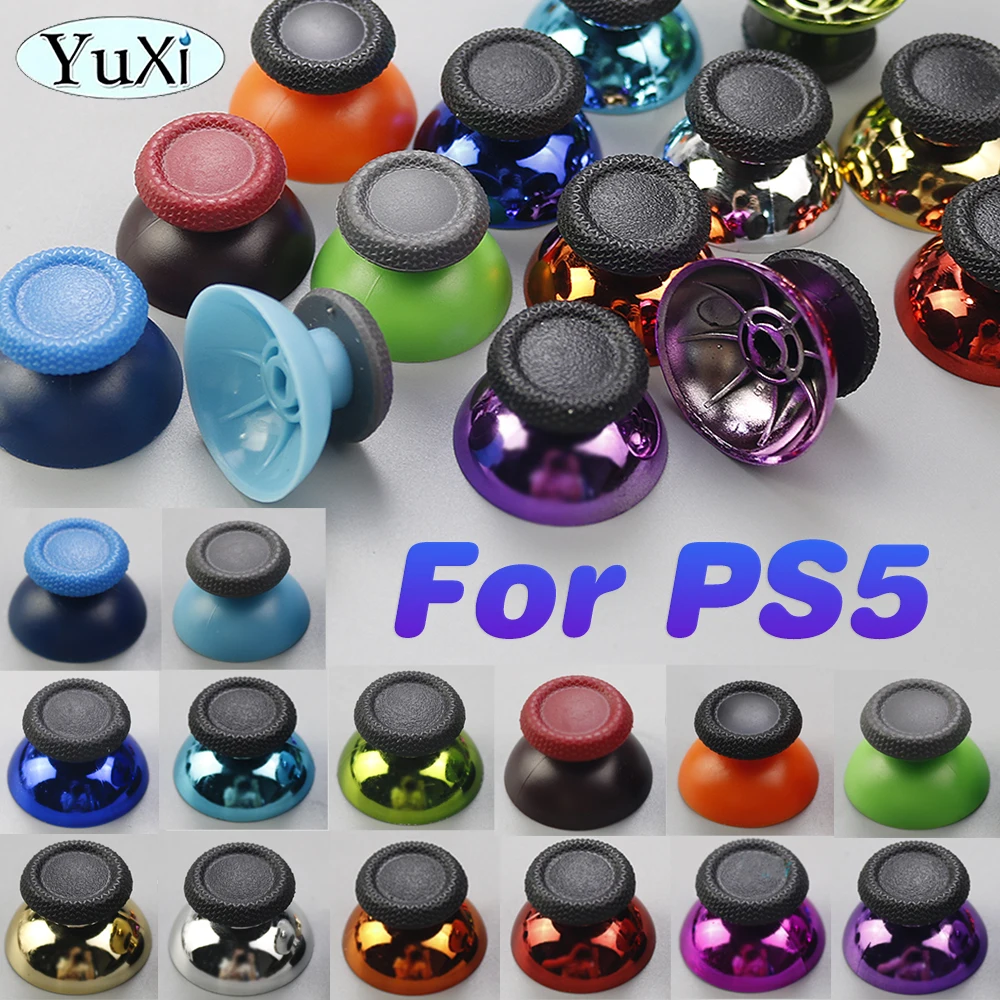 2Pcs For PS5 3D Analog Joystick Stick Grip Caps For PlayStation 5 Gamepad Controller Thumbstick Button Cover Cap Replacement